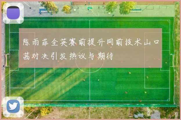 陈雨菲全英赛前提升网前技术山口茜对决引发热议与期待